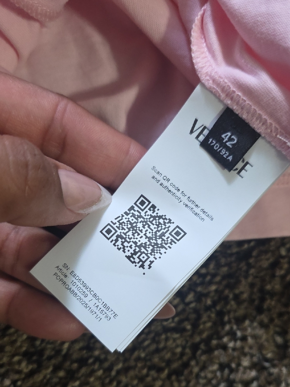 NWT VERSACE PINK CROP TEE - Picture 6 of 8